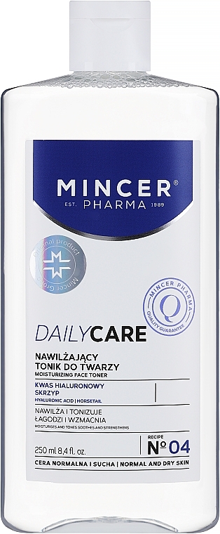 Nawilżający tonik do twarzy - Mincer Pharma Daily Care Tonic Nousturizing 04 — Zdjęcie N1