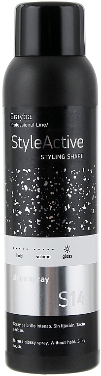 Nabłyszczający spray do włosów - Erayba Style Active Shine Spray S14 — Zdjęcie N1