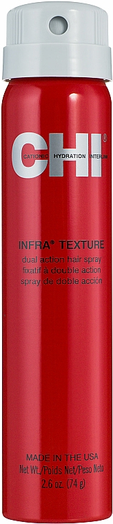 Lakier nabłyszczający średnio utrwalający - CHI Infra Texture Dual Action Hair Spray — Zdjęcie N1