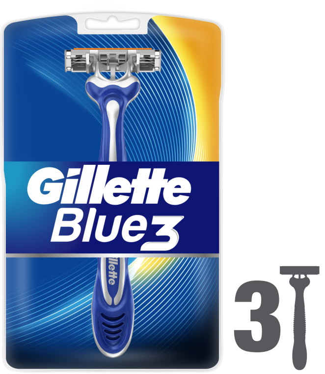 Jednorazowe maszynki do golenia, 3 szt. - Gillette Blue 3 — Zdjęcie N8