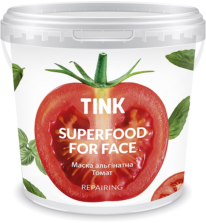 Odbudowująca maska alginianowa Pomidor i peptydy - Tink SuperFood For Face Alginate Mask — Zdjęcie N1