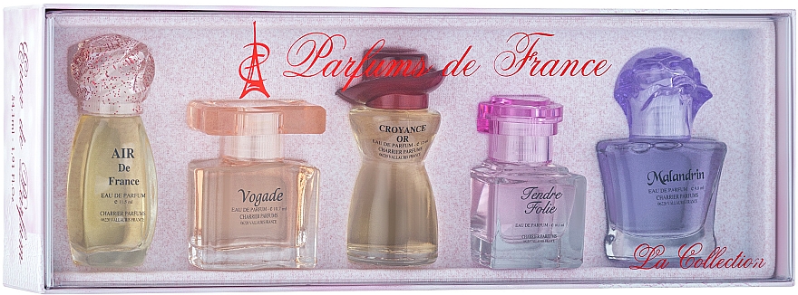 Charrier Parfums La Collection - Zestaw perfum (edp/12ml + edp/11.5ml + edp/10.7ml + edp/9.8ml + edp/10.1ml) — Zdjęcie N1