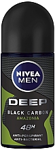 Antyperspirant w kulce dla mężczyzn - NIVEA MEN Deep Black Carbon Amazonia Anti-Perspirant — Zdjęcie N1