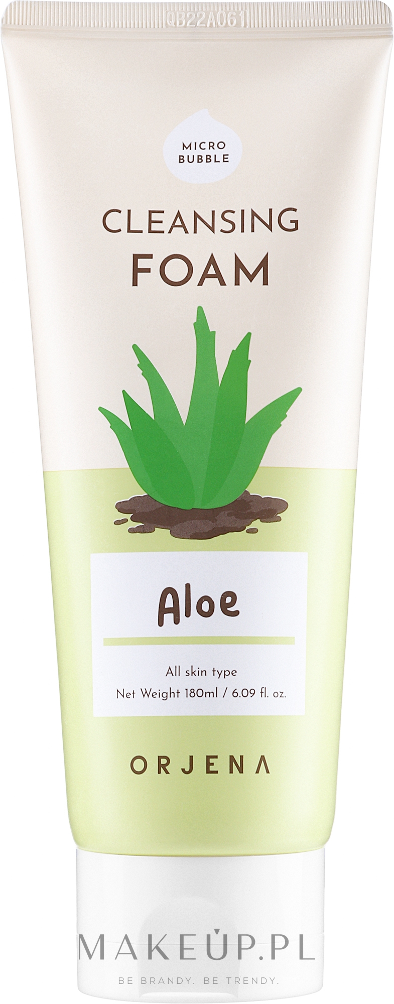 Aloesowa pianka oczyszczająca do twarzy - Orjena Cleansing Foam Aloe — Zdjęcie 180 ml
