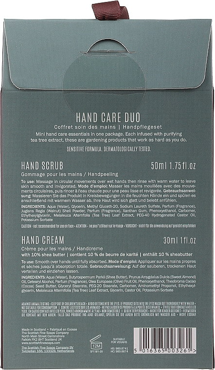 Zestaw do pielęgnacji rąk - Scottish Fine Soaps Gardeners Therapy Hand Care Duo (scr/50ml + cr/30ml) — Zdjęcie N3