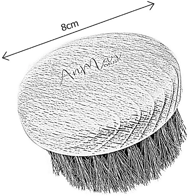 Szczotka do masażu szyi i dekoltu na sucho, różowa - AnMar Brush — Zdjęcie N3