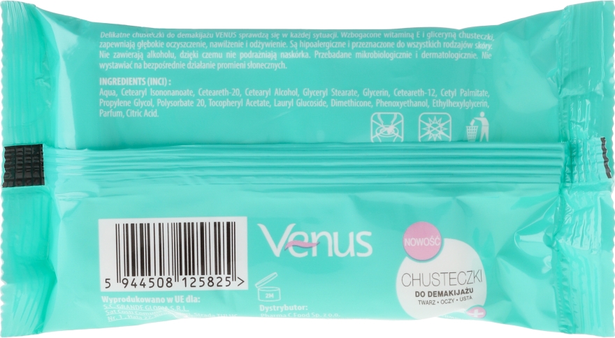 Delikatne chusteczki do demakijażu - Venus — Zdjęcie N2