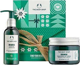 Kup Zestaw - The Body Shop Find Your Resilience Edelweiss Skincare Duo (cr/50ml + peel/100ml)