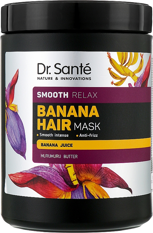 Bananowa maska wygładzająca do włosów - Dr. Santé Banana Hair Smooth Relax Mask — Zdjęcie N3