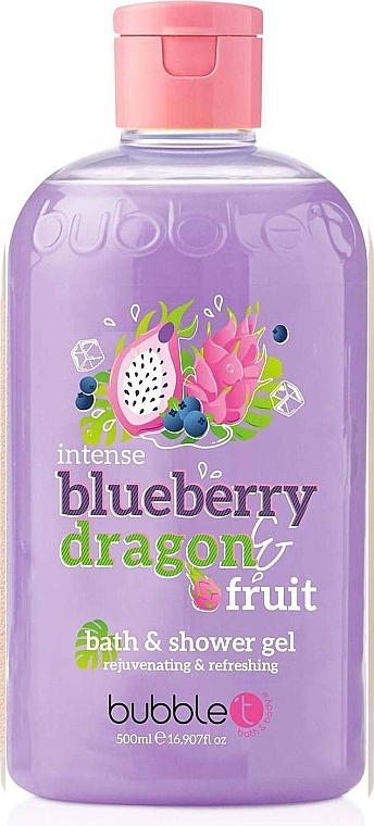 Żel pod prysznic - Bubble T Bath & Shower Gel Blueberry & Dragonfruit — Zdjęcie N1