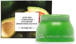 Krem pod oczy z ekstraktem z awokado i ceramidami - Vegan By Happy Avocado + Ceramides Eye Cream — Zdjęcie N1