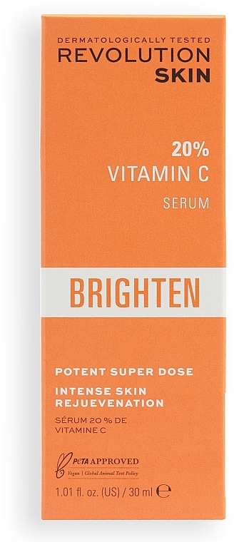 Serum do twarzy z witaminą C - Revolution Skin 20% Vitamin C Serum — Zdjęcie N3