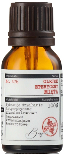 Naturalny olejek eteryczny Mięta - Bosqie Natural Essential Oil — Zdjęcie N1