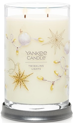 Świeca zapachowa w szkle, Twinkling Lights, 2 knoty - Yankee Candle Singnature — Zdjęcie N1