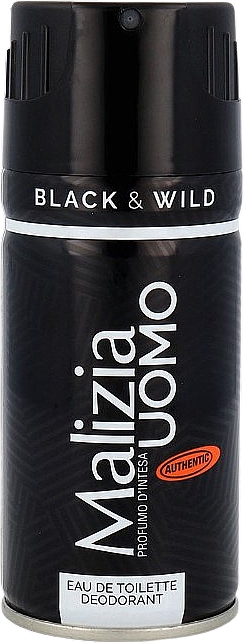 Dezodorant w sprayu dla mężczyzn - Malizia Uomo Black & Wild Deodorant Spray — Zdjęcie N1