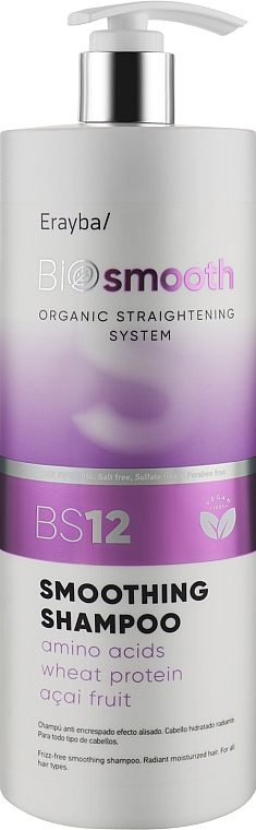 Szampon do włosów puszących się - Erayba Bio Smooth Smoothing Shampoo BS12 — Zdjęcie N3