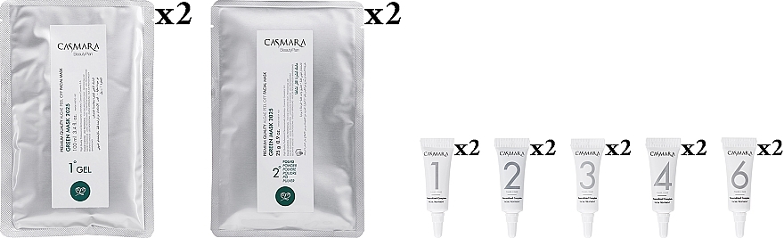 Kuracja do twarzy - Casmara Purifying Treatment (ampoules/10x4ml + mask/2x100ml + 2x25g) — Zdjęcie N2