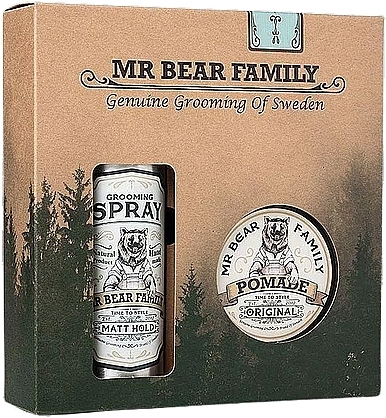 Zestaw - Mr. Bear Family Hair Kit (h/glay/100 ml + spray/200 ml) — Zdjęcie N1