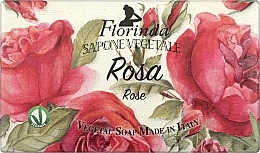 Mydło naturalne w kostce Róża - Florinda Sapone Vegetale Rose — Zdjęcie N1
