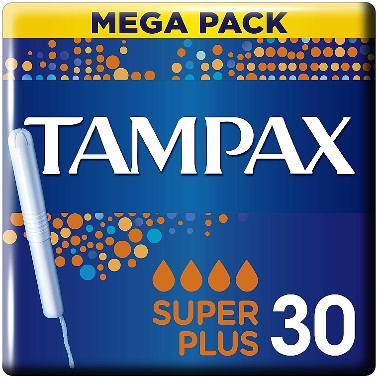 Tampony z aplikatorem, 30 szt. - Tampax Blue Super Plus — Zdjęcie N1