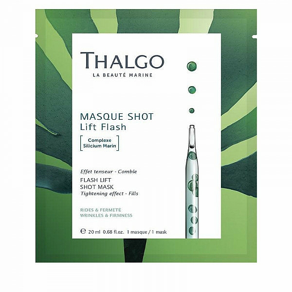 Nawilżająco-złuszczające płatki tonizujące do twarzy - Thalgo Masque Shot Flash Lift Shot Mask — Zdjęcie N1