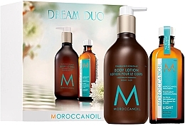 Zestaw - MoroccanOil Dream Duo Light (h/oil/100ml + b/lot/360ml) — Zdjęcie N1