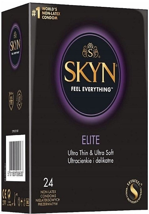 Prezerwatywy bez lateksu, 24 szt. - Unimil Skyn Feel Everything Elite — Zdjęcie N1