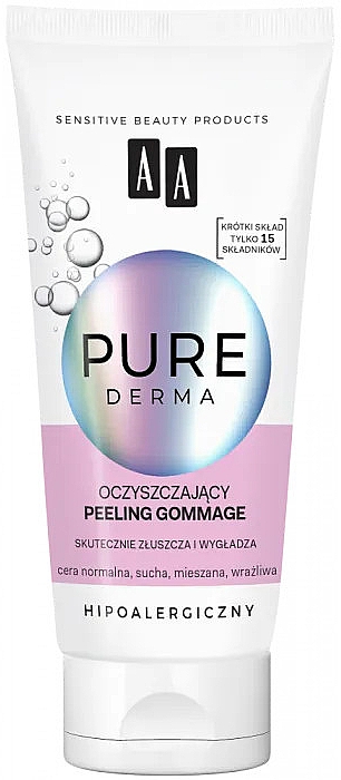 Oczyszczający peeling gommage do twarzy - AA Pure Derma Peeling Gommage — Zdjęcie N1