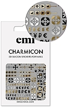 PREZENT! Naklejki na paznokcie - Emi Charmicon 3D Silicone Stickers  — Zdjęcie N1
