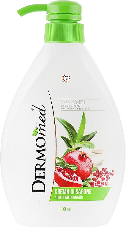 Kremowe mydło do rąk Aloes - Dermomed Hand Wash Aloe With Hyaluronic Acid — Zdjęcie N2