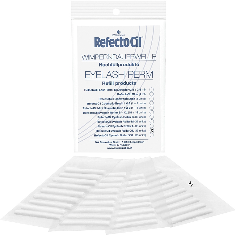 Wałeczki do podkręcania rzęs, XL - RefectoCil Refill Eyelash Roller — Zdjęcie N3