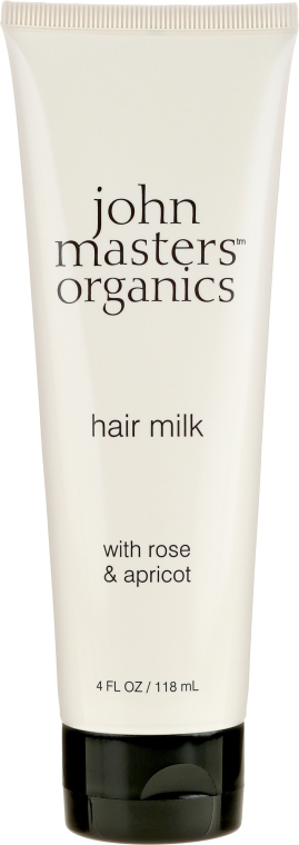 Mleczko bez spłukiwania na suche końcówki włosów Róża i Morela - John Masters Organics Hair Milk Rose & Apricot — Zdjęcie N1