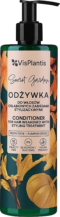 Odżywka do włosów osłabionych zabiegami stylizacyjnymi Pestki dyni - Vis Plantis Herbal Vital Care