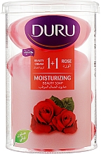 Kup Mydło różane w ekonomicznym opakowaniu - Duru 1+1 Moisturizing Rose Beauty Soap