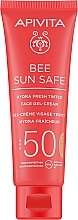 Kup Nawilżający krem ochronny w żelu SPF 50 - Apivita Bee Sun Safe Hydra Fresh Tinted Face Gel-Cream