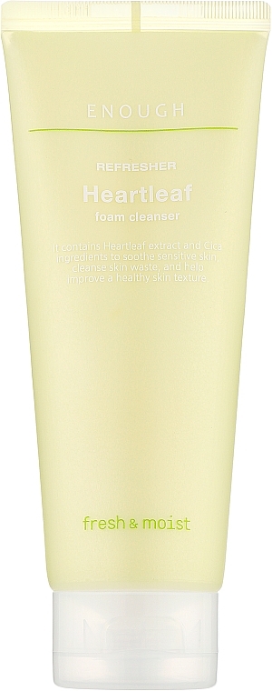 Pianka oczyszczająca z ekstraktem z centelli - Enough Refresher Heartleaf Foam Cleanser — Zdjęcie N1