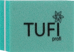 Polerka do paznokci Mini, ziarnistość 100/180, zielona - Tufi Profi Premium — Zdjęcie N1