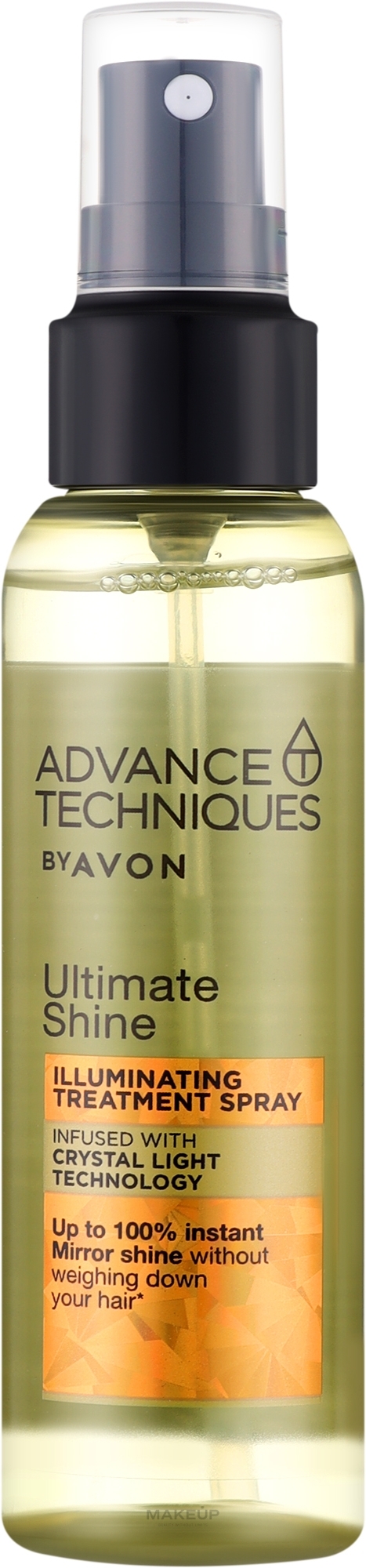 Nabłyszczające serum do włosów - Avon Advance Techniques Ultimate Shine Illuminating Booster Spray — Zdjęcie 30 ml