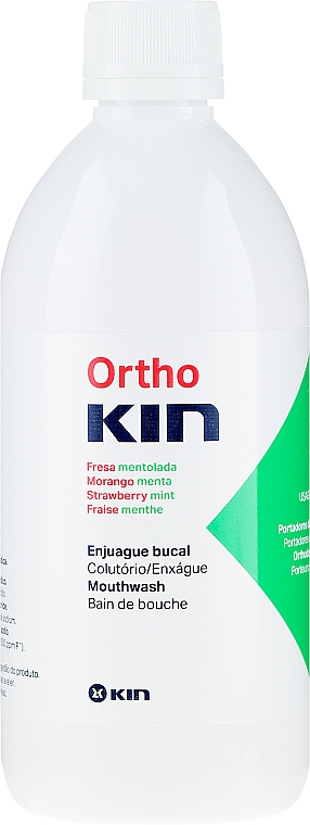 Płyn do płukania jamy ustnej - Kin Ortho Strawberry Mint Mouthwash — Zdjęcie N2