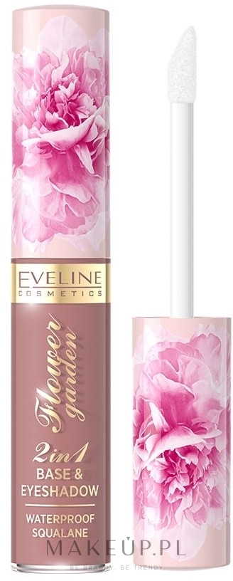 Cień do powiek w płynie - Eveline Cosmetics Flower Garden 2in1 Base & Eyeshadow — Zdjęcie 01