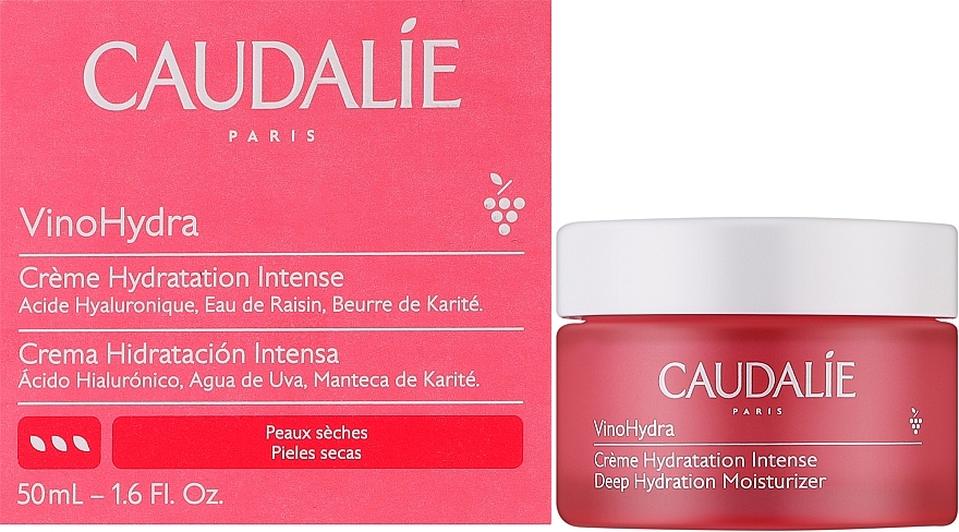 Głęboko nawilżający krem do twarzy - Caudalie VinoHydra Deep Hydration Moisturizer — Zdjęcie N2