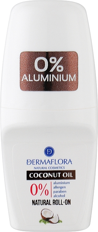 Dezodorant w kulce z olejem kokosowym - Dermaflora Natural Roll-on Coconut Oil — Zdjęcie N1