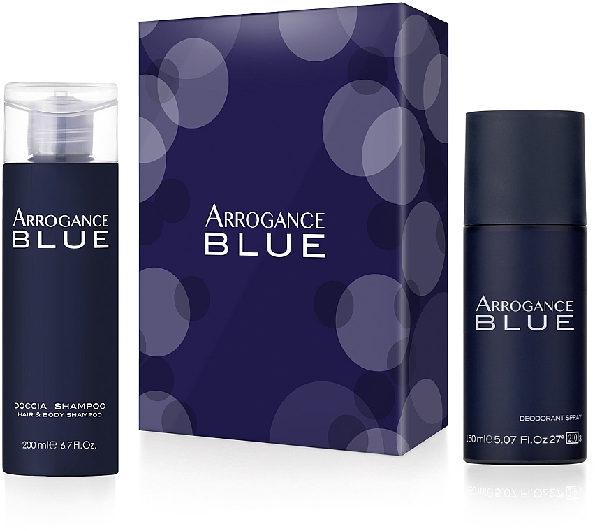 Arrogance Blue Pour Homme - Zestaw (sh/gel/200ml + deo/150ml) — Zdjęcie N1