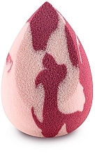 Gąbka do makijażu, skośna, różowo-jagodowa - Boho Beauty Bohoblender Pinky Berry Medium Cut — Zdjęcie N2