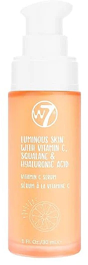 Serum z kwasem hialuronowym i witaminą C - W7 Luminous Skin — Zdjęcie N2