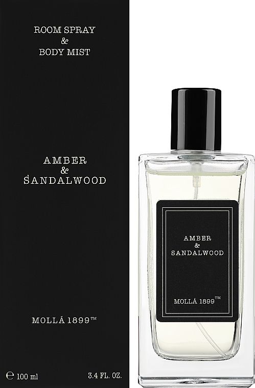 Cereria Molla Amber & Sandalwood - Spray zapachowy do wnętrz — Zdjęcie N2