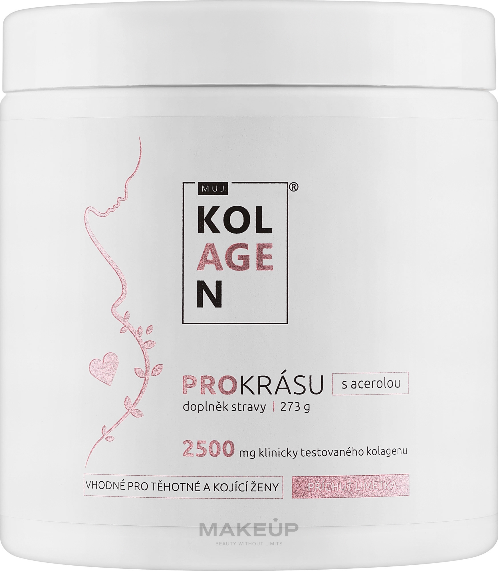 Suplement diety Kolagen dla kobiet w ciąży i karmiących piersią z limonką - MujKolagen — Zdjęcie 272 g
