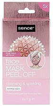 Kup Maska-folia do twarzy Rose Gold - Sence Facial Peel-Off Mask Cleansing & Sparkling Rose Gold