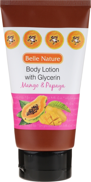 Balsam do ciała - Belle Nature Body Lotion With Mango & Papaya
