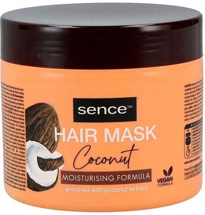 Nawilżająca maska do włosów z kokosem - Sence Hair Mask Coconut Moisturising Formula — Zdjęcie N1